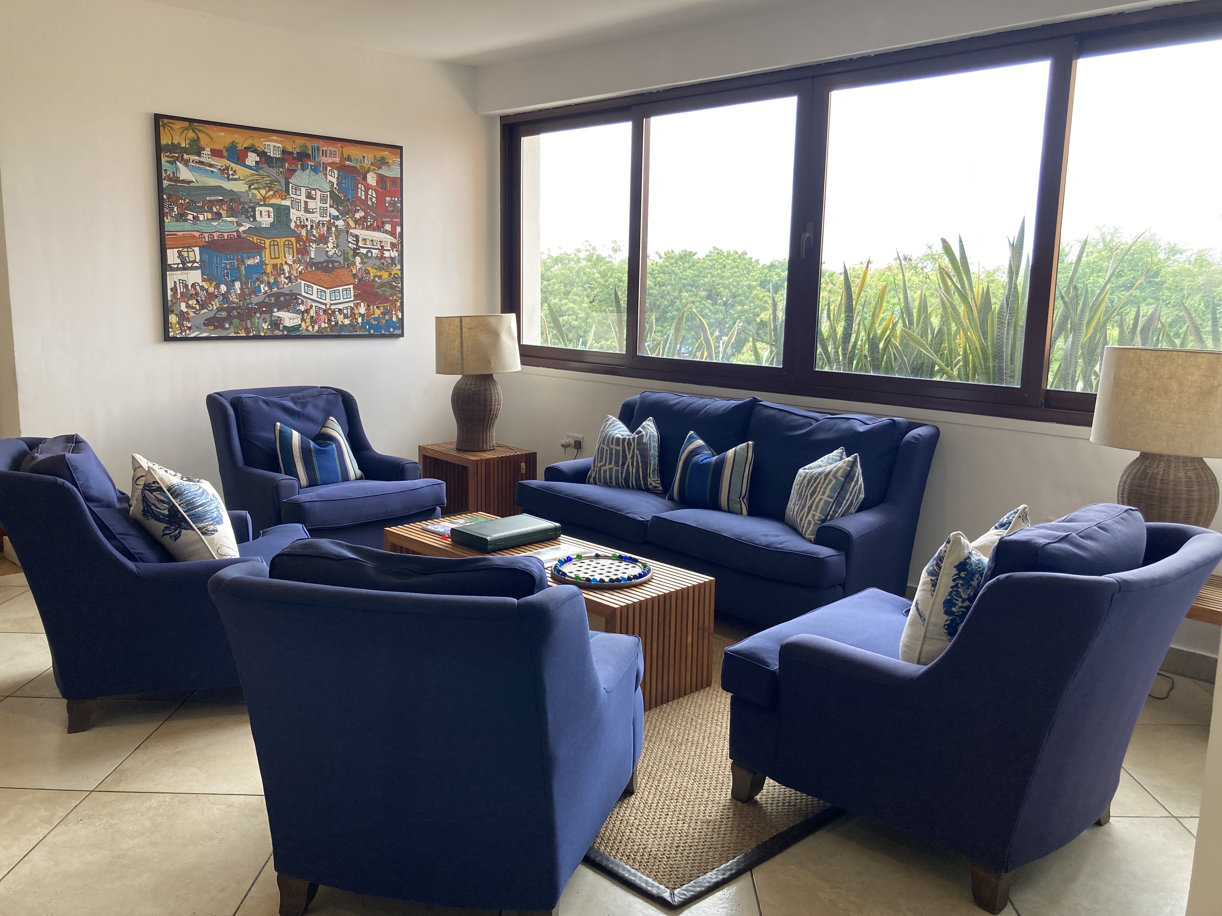 Guest Meeting Area at The Oyster Bay Hotel Suites