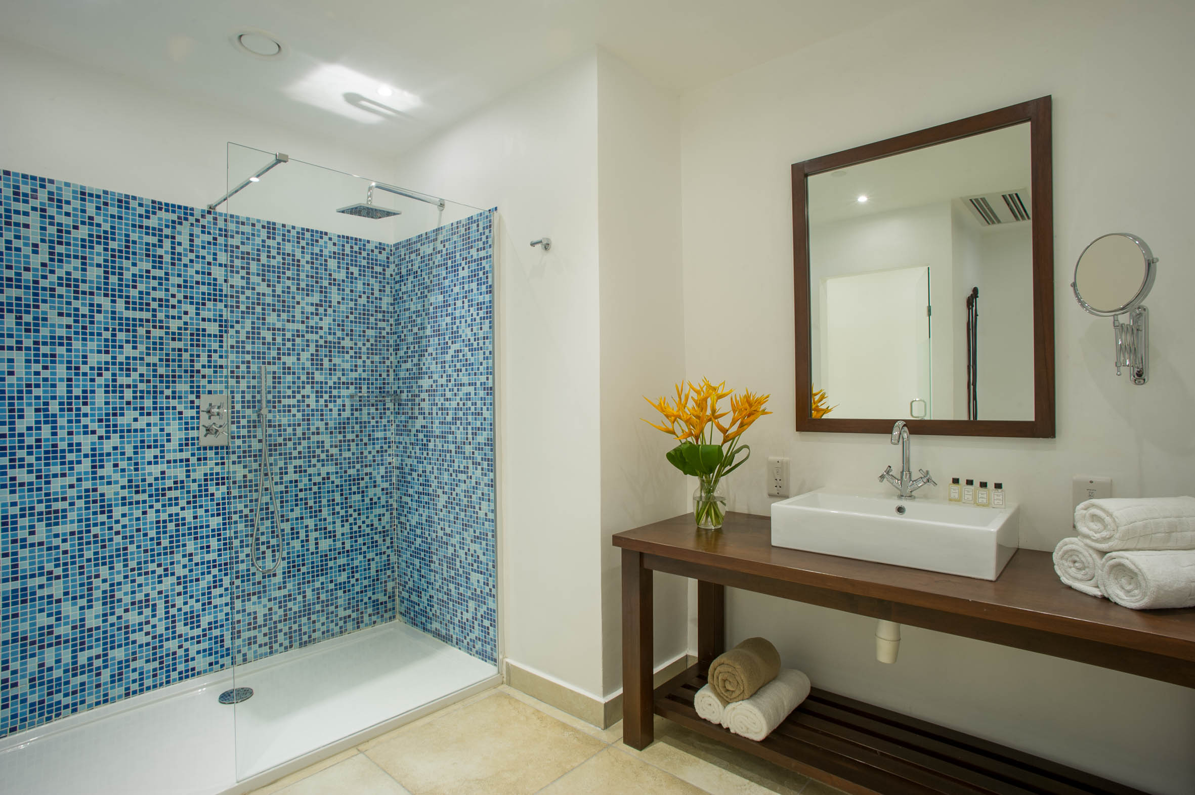 Modern Bathroom in Suite 3 at The Oyster Bay Hotel Suites