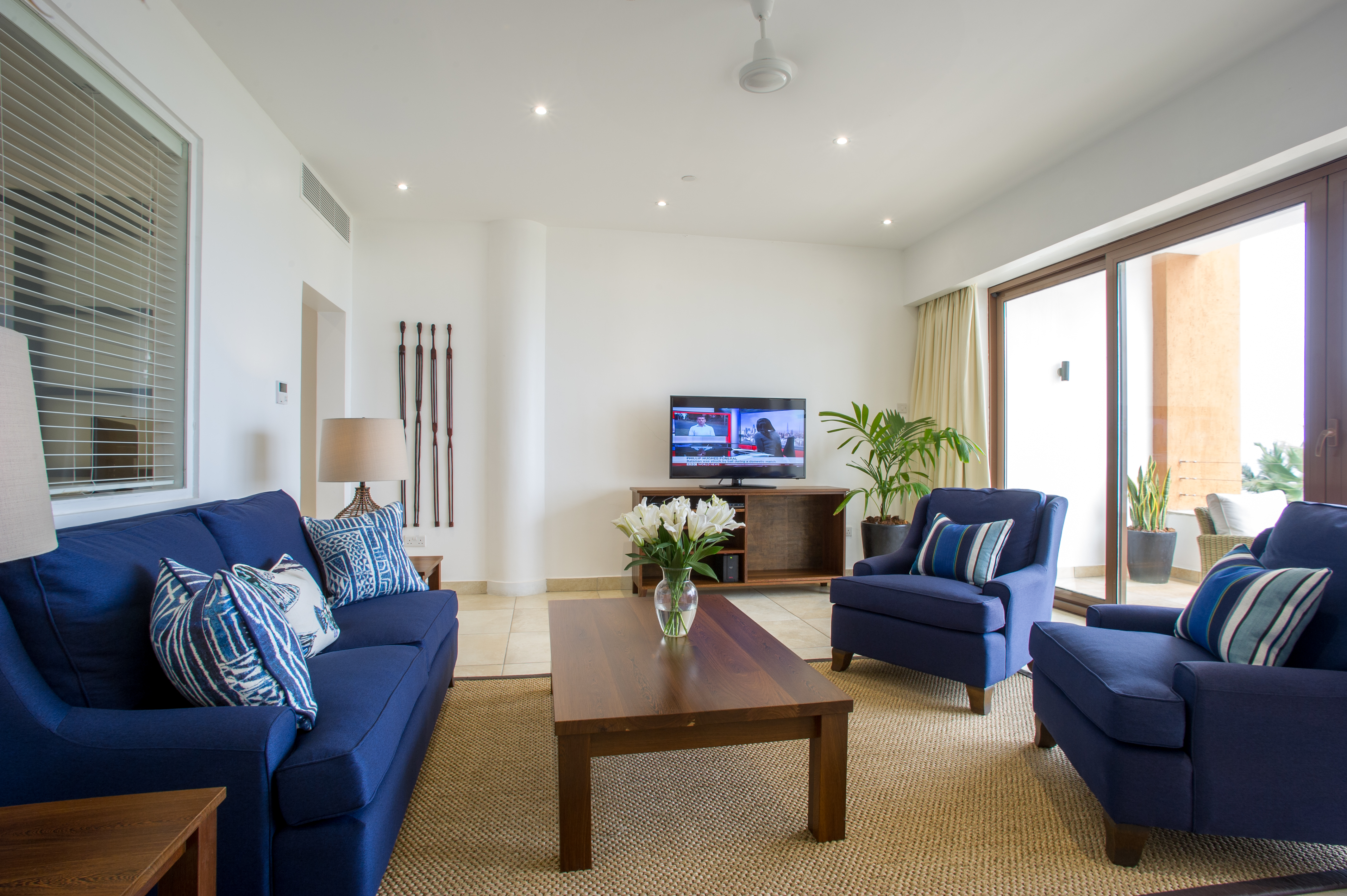 Living room at The Oyster bay Hotel Suites 